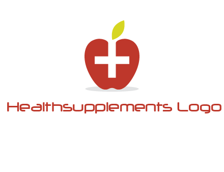 apple with health care cross logo