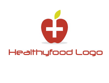 apple with health care cross logo