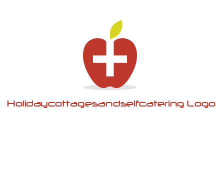 apple with health care cross logo