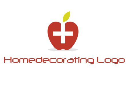 apple with health care cross logo