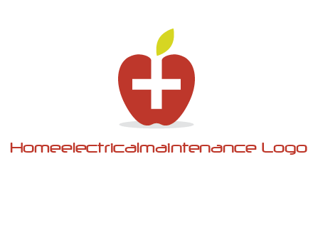 apple with health care cross logo