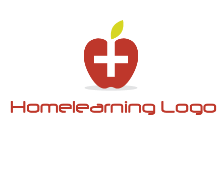 apple with health care cross logo