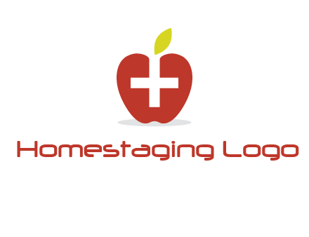 apple with health care cross logo