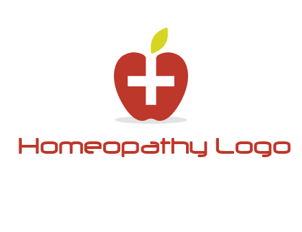 apple with health care cross logo