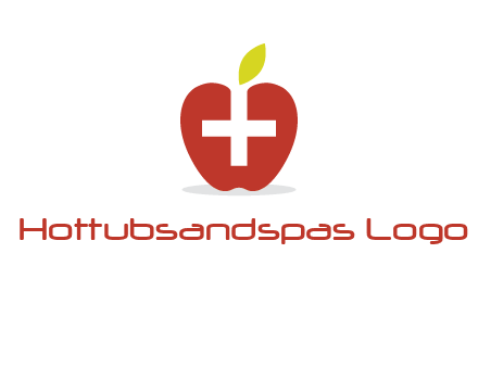 apple with health care cross logo