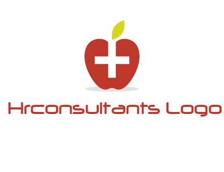 apple with health care cross logo