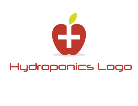 apple with health care cross logo