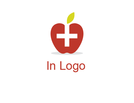 apple with health care cross logo