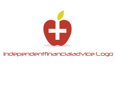 apple with health care cross logo