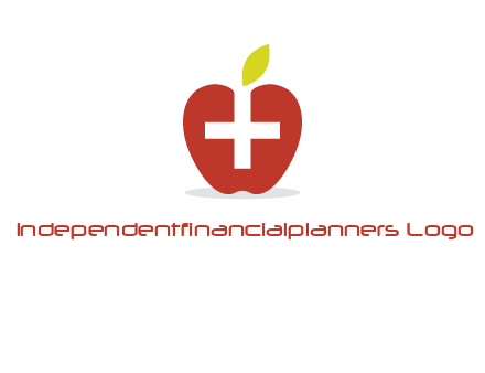 apple with health care cross logo