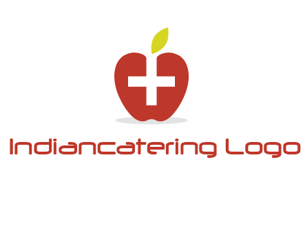apple with health care cross logo