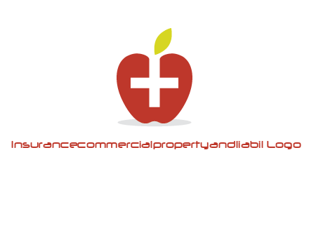 apple with health care cross logo