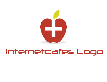 apple with health care cross logo