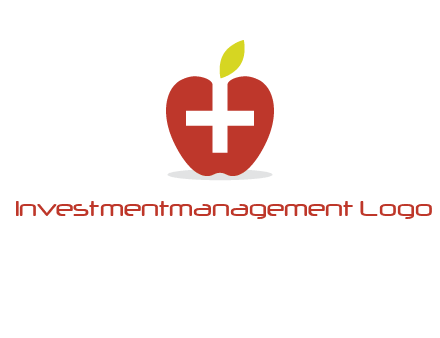 apple with health care cross logo