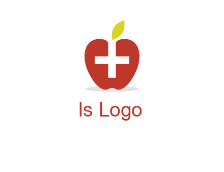 apple with health care cross logo