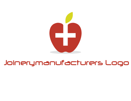 apple with health care cross logo