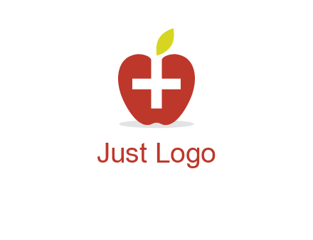 apple with health care cross logo