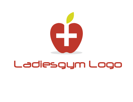 apple with health care cross logo