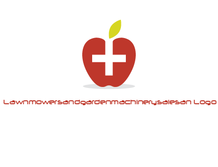 apple with health care cross logo