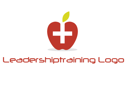 apple with health care cross logo