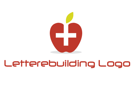 apple with health care cross logo