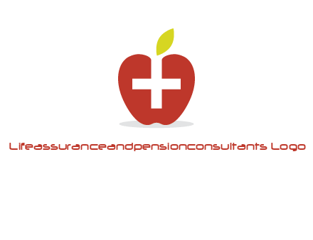 apple with health care cross logo