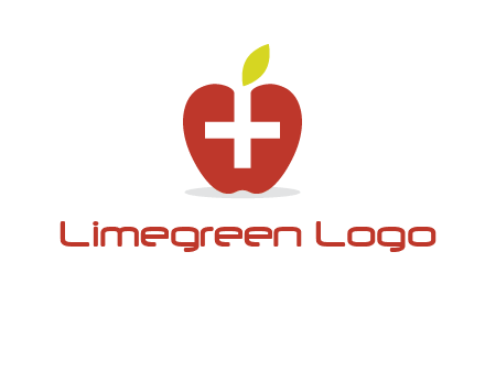 apple with health care cross logo