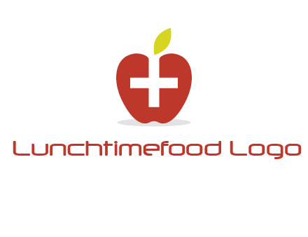 apple with health care cross logo