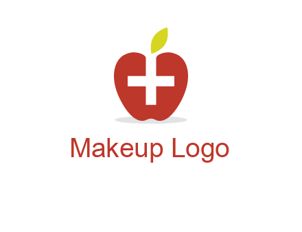 apple with health care cross logo