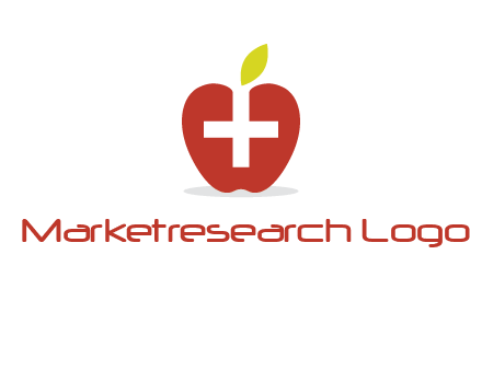 apple with health care cross logo
