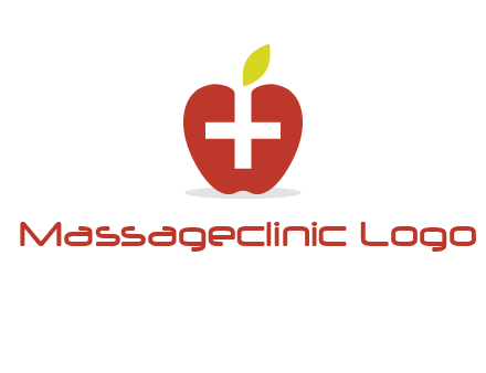 apple with health care cross logo