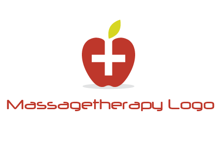 apple with health care cross logo