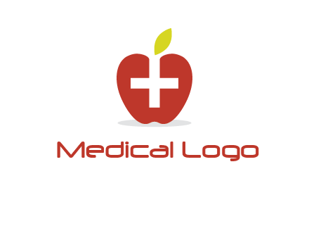 apple with health care cross logo