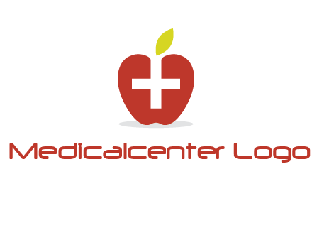 apple with health care cross logo
