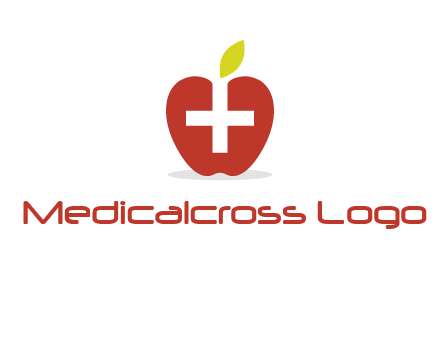 apple with health care cross logo