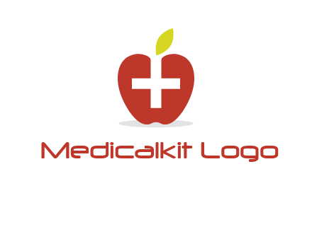 apple with health care cross logo