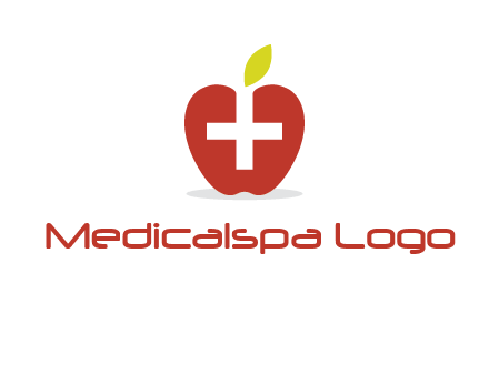 apple with health care cross logo