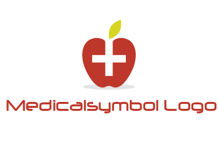 apple with health care cross logo