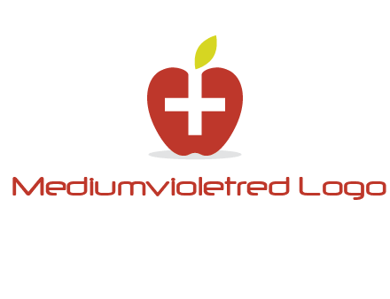 apple with health care cross logo