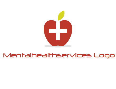 apple with health care cross logo