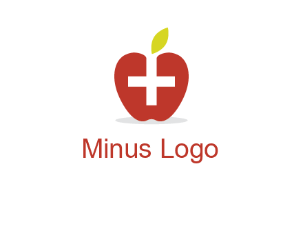 apple with health care cross logo