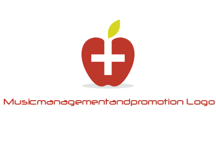 apple with health care cross logo