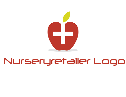 apple with health care cross logo