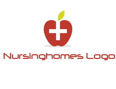 apple with health care cross logo