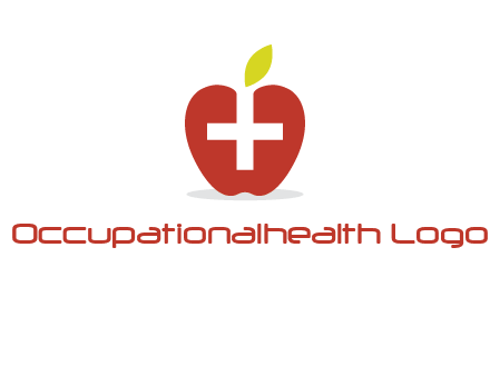 apple with health care cross logo