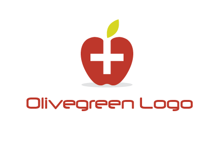 apple with health care cross logo