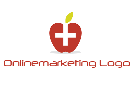 apple with health care cross logo
