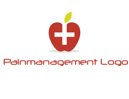 apple with health care cross logo