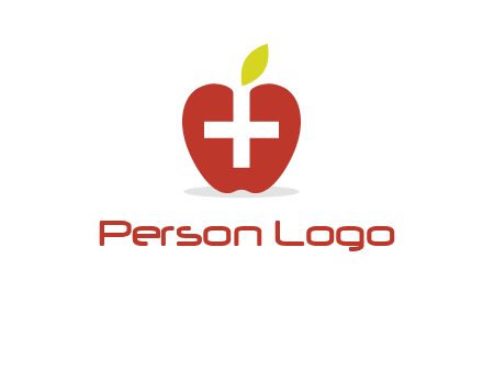 apple with health care cross logo