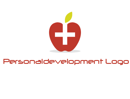 apple with health care cross logo